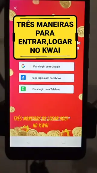 fazer login no kwai