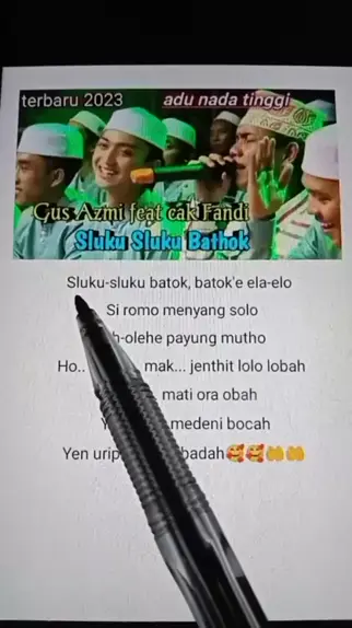 Lirik Lagu Sholawat Sluku Sluku Bathok Gus Azmi Ft ...| Kwai